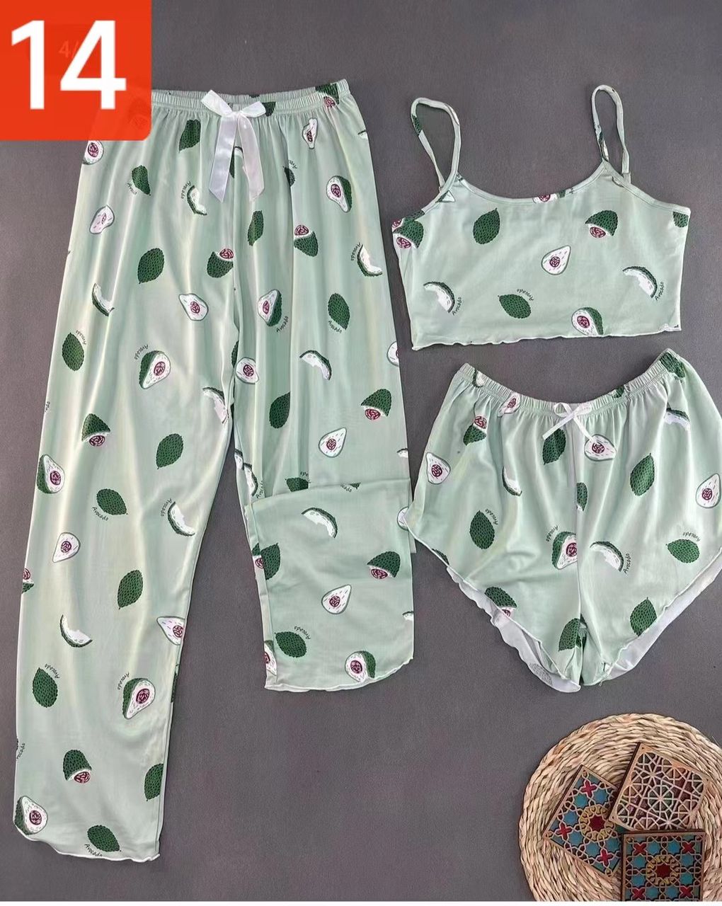 PIJAMA 3 PIEZAS DAMA - Fashion Palacios