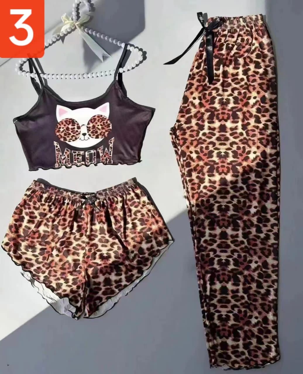 PIJAMA 3 PIEZAS DAMA - Fashion Palacios