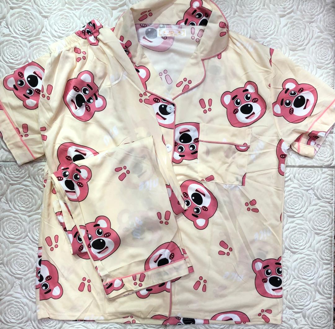 PIJAMA BOTONES DOS PIEZAS - Fashion Palacios