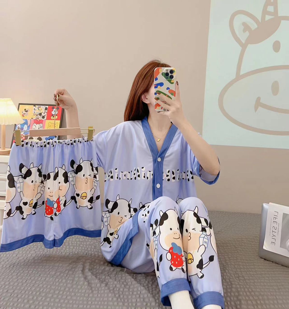 PIJAMA BOTONES TRES PIEZAS - Happy Shopping