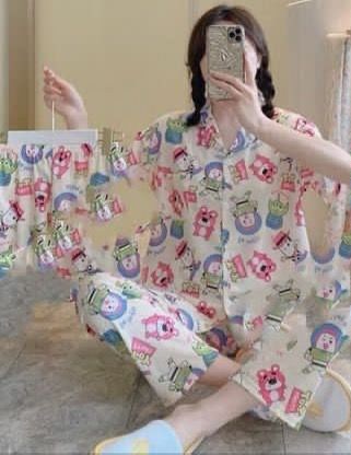 PIJAMA BOTONES 3 PIEZAS - Fashion Palacios