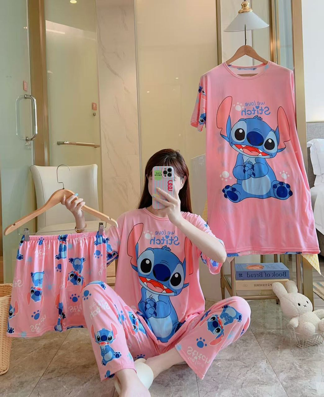 PIJAMA CUATRO PIEZAS - Fashion Palacios