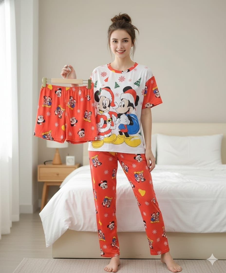 PIJAMA NAVIDAD ADULTO 3 PIEZAS - Happy Shopping
