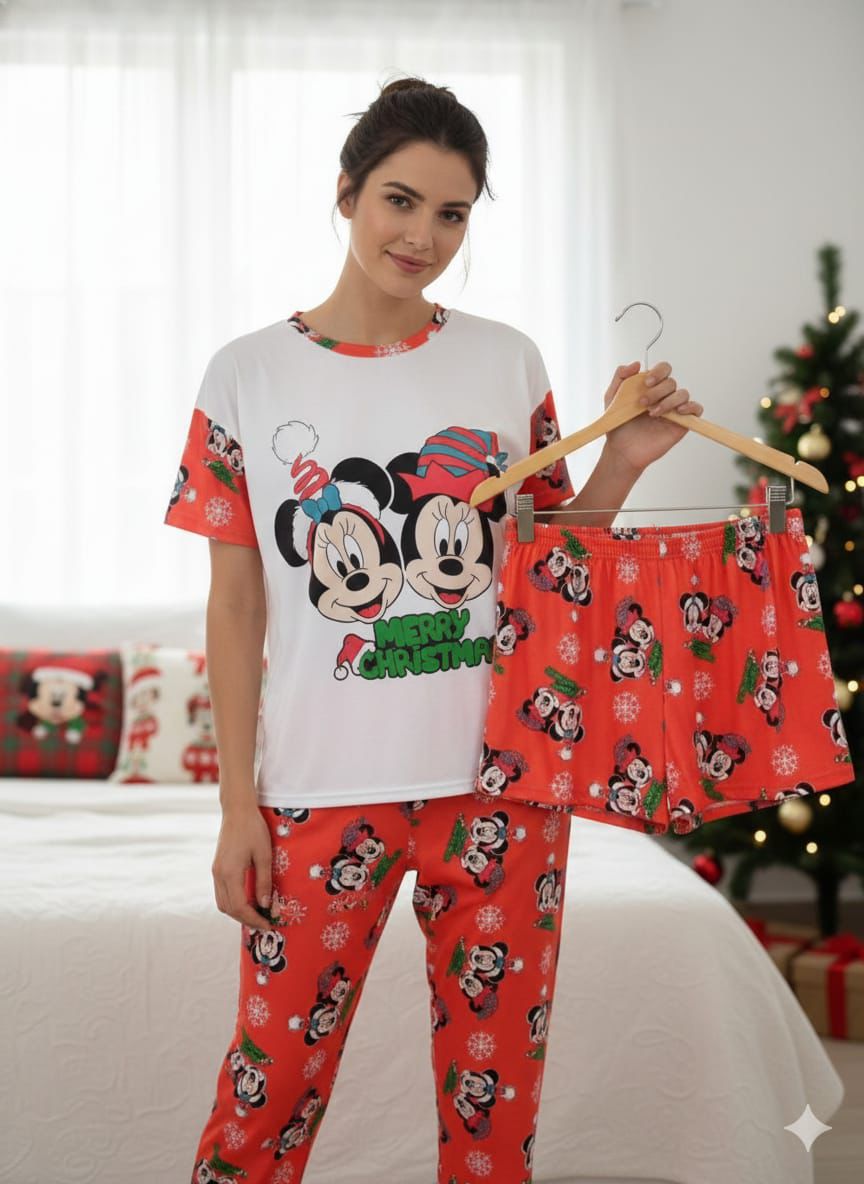 PIJAMA NAVIDAD ADULTO 3 PIEZAS - Happy Shopping