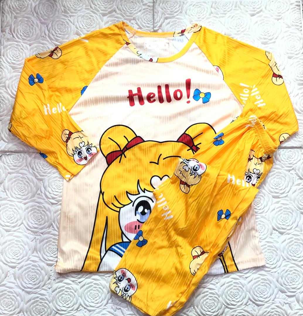 PIJAMA ACANALADA MANGA LARGA NIÑOS - Happy Shopping