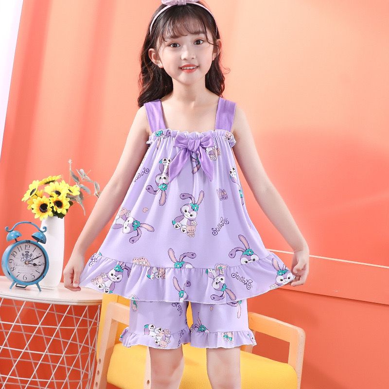 PIJAMA SHORT MANGA CORTA CON LAZO - Happy Shopping