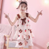 PIJAMA SHORT MANGA CORTA CON LAZO - Happy Shopping