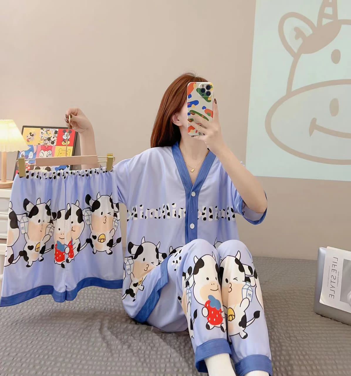 PIJAMA BOTONES 3 PIEZAS - Happy Shopping