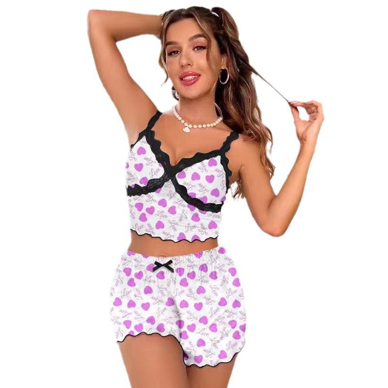 PIJAMA TOP CON ENCAJE - Happy Shopping