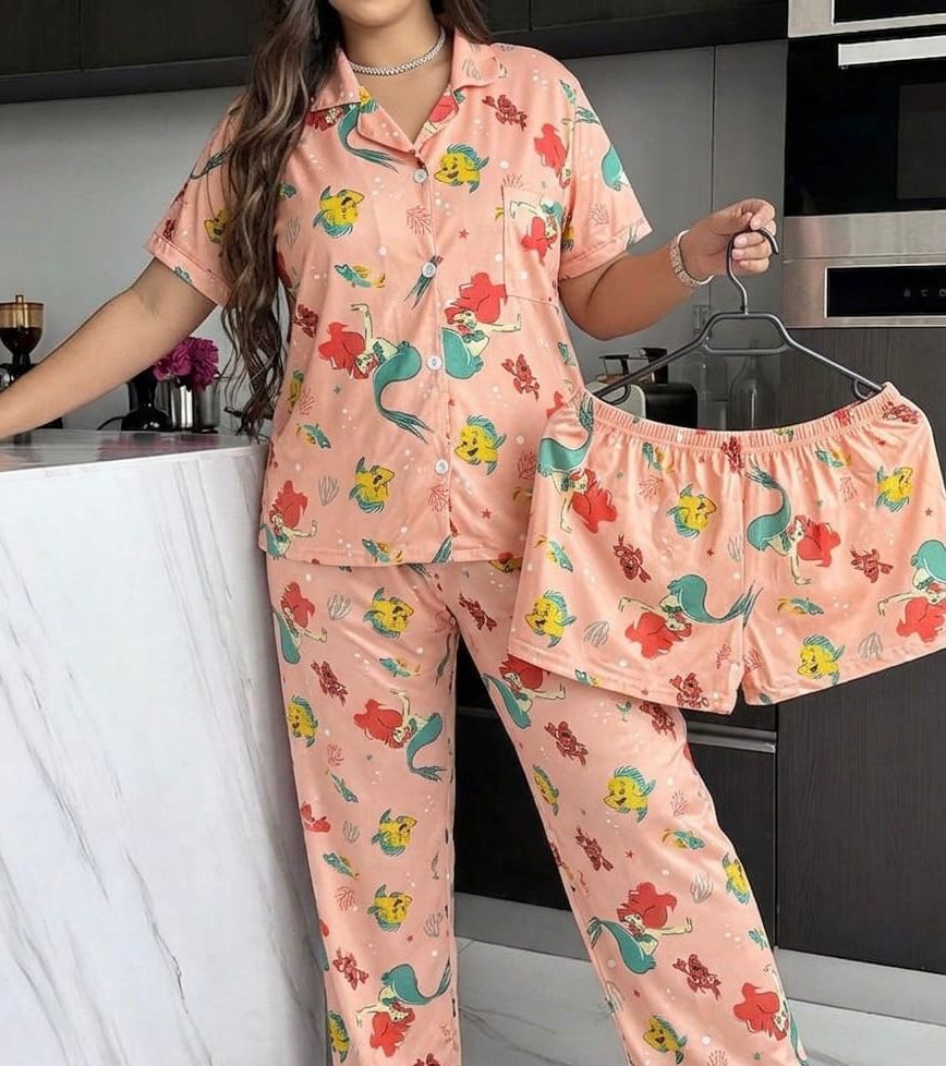 PIJAMA BOTONES ANIMADA 3 PIEZAS - Happy Shopping