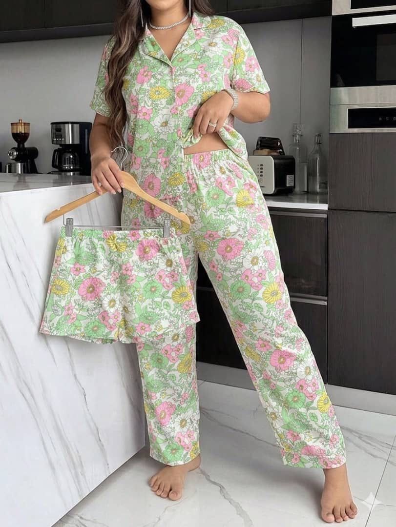 PIJAMA BOTONES ANIMADA 3 PIEZAS - Happy Shopping