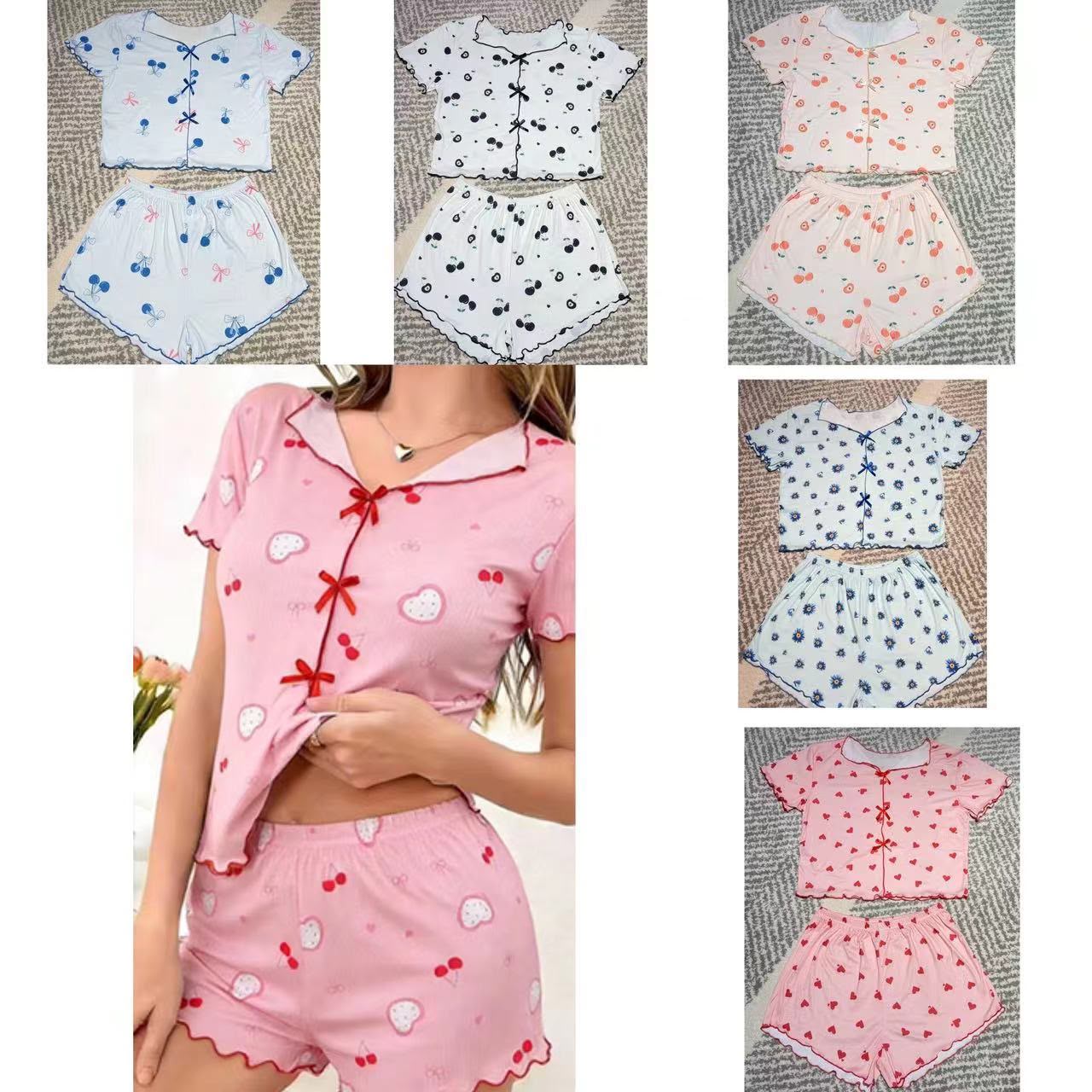 PIJAMA ACANALADA DE SHORT - Happy Shopping