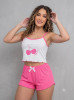 PIJAMA ACANALADA CHERRY - Fashion Palacios